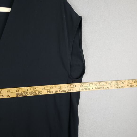 Everlane Womens Size 2 Cap Sleeve Mini Dress Black Capsule Wardrobe Office Basic - Picture 2 of 7